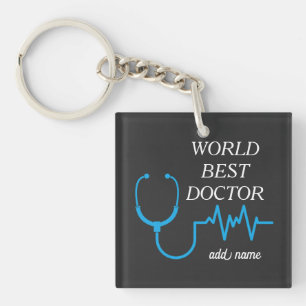 Aangepaste Beste Dokter Ooit Afstuderen Waardering Sleutelhanger
