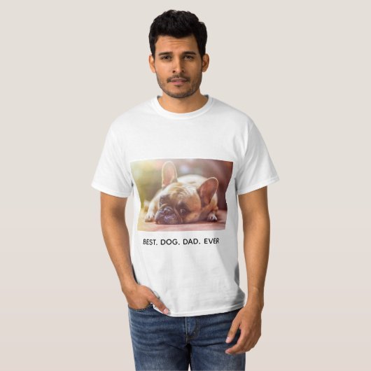 Aangepaste beste hond ooit t-shirt (Voorkant volledig)