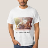 Aangepaste beste hond ooit t-shirt (Voorkant)
