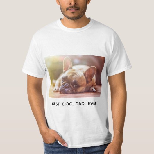 Aangepaste beste hond ooit t-shirt (Voorkant)