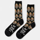 Aangepaste Beste HOND PAPA Ooit Personaliseer Huis Sokken (Links)