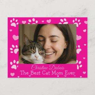 Aangepaste Beste Kat Moeder Foto Ansichtkaart Kat Briefkaart