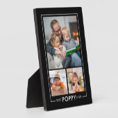 Aangepaste Beste Klaproos Ooit 3 Foto Collage Zwar Fotoplaat (Zijkant)