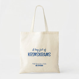 Aangepaste beste leraar moderne leuke canvas tas