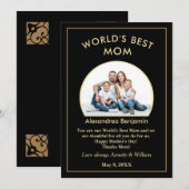 Aangepaste Beste Moeder Moeder Familie Foto Person Notitiekaartje (Voorkant / Achterkant)