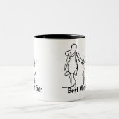 Aangepaste Beste Moeder Ooit Tweekleurige Mok, 450 Koffiemok (Center)