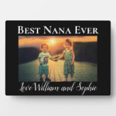 Aangepaste Beste Nana Ooit Foto Keepsake Fotoplaat (voorkant)