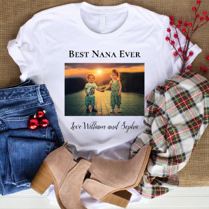 Aangepaste Beste oma ooit Foto T-shirt