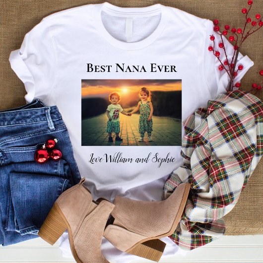 Aangepaste Beste oma ooit Foto  T-shirt