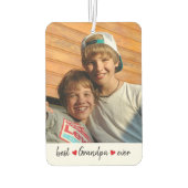 Aangepaste beste opa ooit 2 foto luchtverfrisser (Achterkant)