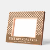 Aangepaste beste opa ooit gespeeld patroon gegraveerde lijstjes (Links)