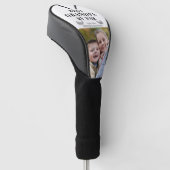 Aangepaste beste opa op foto's golfheadcover (Schuin)