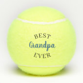 Aangepaste beste opa papa gramps ooit tennisballen (Achterkant)