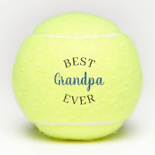 Aangepaste beste opa papa gramps ooit tennisballen (Voorkant)