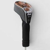 Aangepaste Beste Pap Door Par Retro Cool Foto Golfheadcover (Schuin)