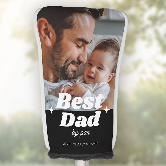 Aangepaste Beste Pap Door Par Retro Cool Foto Golfheadcover