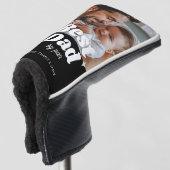 Aangepaste Beste Pap Door Par Retro Cool Foto Golfheadcover (3/4 voorkant)