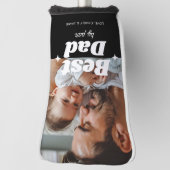 Aangepaste Beste Pap Door Par Retro Cool Foto Golfheadcover (Draai 90)
