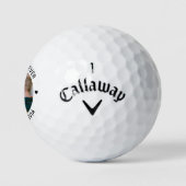 Aangepaste beste pap ooit Aangepaste fotosnelweg Golfballen (Logo)