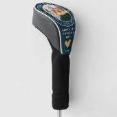 Aangepaste Beste Papa door Par Foto 1ste Vaderdag Golfheadcover (Schuin)