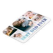 Aangepaste Beste Papa Ooit 5 Foto Magneet (Linkerzijde)