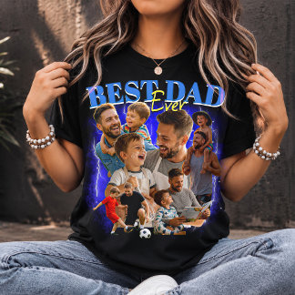 Aangepaste 'Beste Papa Ooit' Bootleg Stijl Papa Co T-shirt