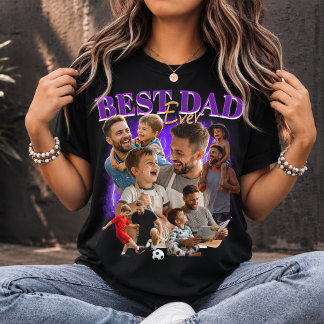 Aangepaste 'Beste Papa Ooit' Bootleg Stijl Papa Co T-shirt