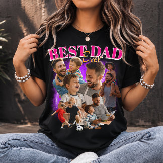 Aangepaste 'Beste Papa Ooit' Bootleg Stijl Papa Co T-shirt