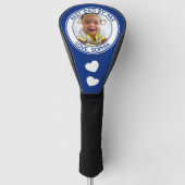 Aangepaste beste papa ooit door par blauw foto golfheadcover (Voorkant)