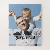Aangepaste beste papa ooit! Foto Vaderdag Legpuzzel (Verticaal)