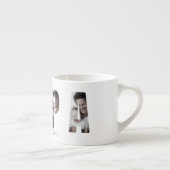 Aangepaste 'Beste Papa Ooit' Fotocollage Espresso Kop (Rechts)