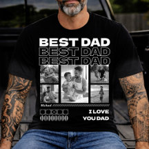 Aangepaste 'Beste Papa Ooit' Fotocollage, Vaderdag
