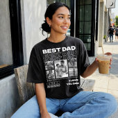 Aangepaste 'Beste Papa Ooit' Fotocollage, Vaderdag T-shirt