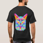 Aangepaste Beste Papa Ooit Retro Zonsondergang Vad T-shirt (Achterkant)