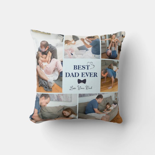 Aangepaste beste papa ooit Sierkussen (Voorkant)