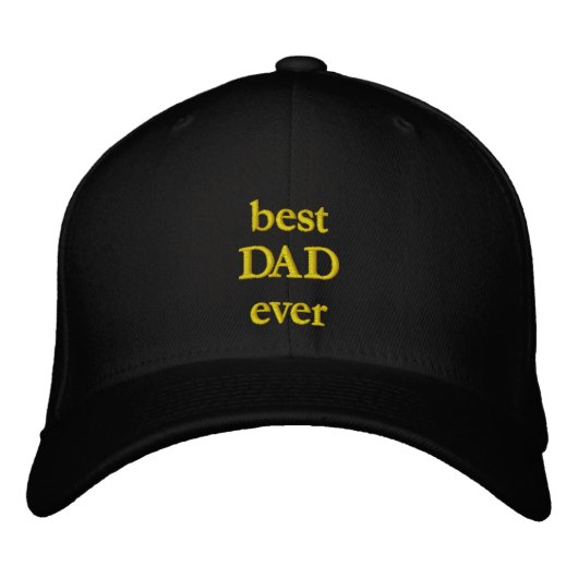 Aangepaste Beste PAPA Ooit Tekst Modern Geborduurde Pet (Voorkant)