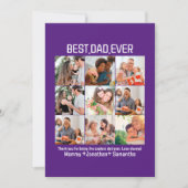 Aangepaste Beste Papa Ooit Vaderdag 9 Foto Collage Feestdagenkaart (Voorkant)