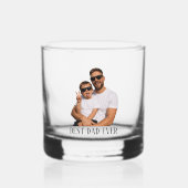 Aangepaste Beste Papa Ooit, Vaderdag Cadeau voor P Whisky Glas (Voorkant)