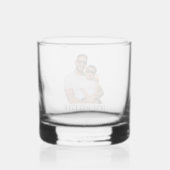 Aangepaste Beste Papa Ooit, Vaderdag Cadeau voor P Whisky Glas (Achterkant)