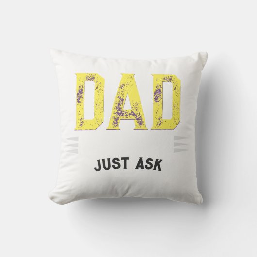 Aangepaste Beste Papa Vader Ooit Gewoon Vragen Gra Kussen (Voorkant)