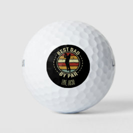 Aangepaste beste vader op Par Retro Vaderdag Golfballen