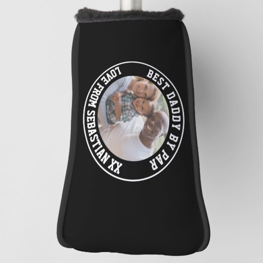 Aangepaste beste vader op vaderdag golfheadcover (Draai 90)