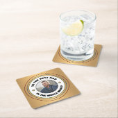 Aangepaste beste vader vader foto personaliseren kartonnen onderzetters (Insitu)