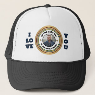 Aangepaste beste vader vader foto personaliseren trucker pet