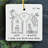 Aangepaste Beste Vriend Afbeelding Gepersonaliseer Keramisch Ornament