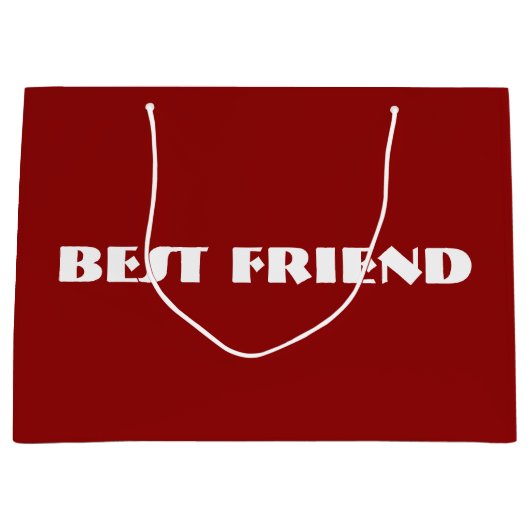 Aangepaste "BESTE VRIEND" cadeautas (Voorkant)