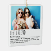 Aangepaste beste vriend definitie 2 foto keramisch ornament (Rechts)