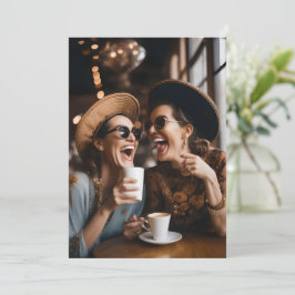 Aangepaste beste vriend Miss You Laughing Ladies K Aankondiging