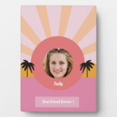 Aangepaste beste vriend voor eeuwig moderne fotowe fotoplaat (voorkant)