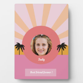 Aangepaste beste vriend voor eeuwig moderne fotowe fotoplaat